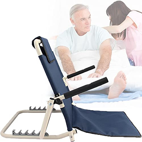 TEmkIn Backrest Bed Frame,Reclining Support Adjustable Back Rest Sit Up Or Reclined Position Read Eat Watch Tv in Bed,Neck Head Lumbar Support,Navy