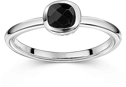 MATERIA by Matthias Wagner Quadratischer Edelstein Ring Silber 925 für Damen