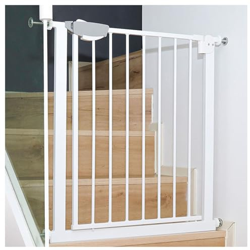 Treppenschutzgitter, Hundeschutzgitter, Sicherheitsschutzgitter Mit Presspassung, Breite 67–82 Cm (26–32 Zoll), Schraubenfreie Installation, Geeignet For Kinder Und Haustiere ( Size : Width 77-82cm )