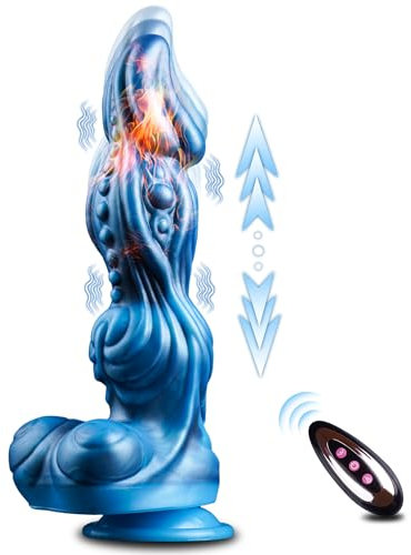 Anal Dildo Vibrator mit 10 Stoßfunktion Heizung Vibration Vibratoren Vibratorensets Analplug Prostata stimulation Sex Spielzeug für die Frau Männer Analdildos Monster Fantasy Knoten Dildo Sex Toy