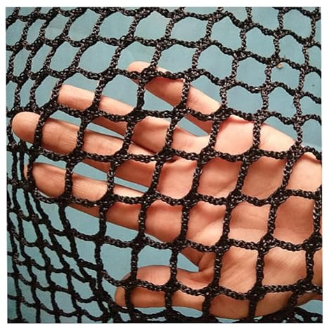 ZLRBN Filet Securite Balcon, Filet Décoratif Noir Anti-Chute, Filet Garde Corps, 4mm/4cm, Filet de Corde de Sécurité pour Balcon (1x4m/3x13ft)