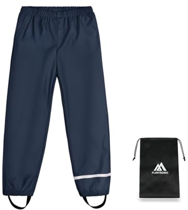 flintronic Pantalon Imperméable Enfant, Vêtements Imperméables Garçon Fille, Pantalon de Boue Enfant, Salopette Pluie Fille Étanche Outdoor, Imperméable Respirant