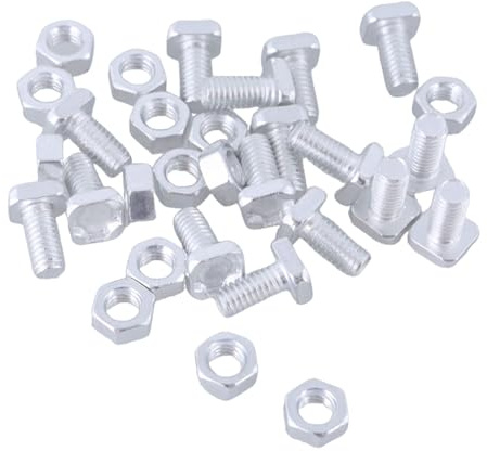 50Pcs Screws and Nut Greenhouse Aluminium Nut Bolts Tool Accessory Set for Greenhouse Assortment Set Outdoor Plant Screws