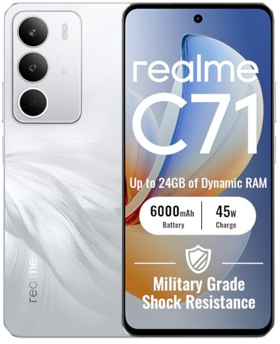 realme C71 Smartphone 6+128GB, White