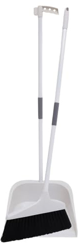 TOYANDONA Escoba y Recogedor Hogar con Cerdas Suaves Kit de Limpieza para Suelos Herramienta Flexible para Interior y Exterior Uso Madera Baldosa y Cemento Fácil Almacenaje