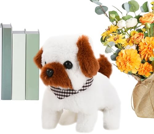Generico Elektronischer Hund | Elektrisches Gehen, bärendes, interaktiver elektronischer Plüschhund, für Kinder, Erwachsene, Mädchen, Freundin