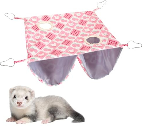Kuscheltunnel für Frettchen, Kleintier Hängematte Hamster Hängetunnel