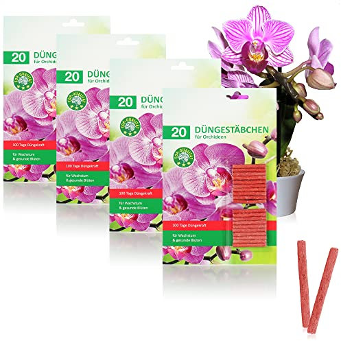 com-four® 80x Fertilizzanti per Orchidee, Fertilizzante bilanciato per Orchidee, per Uno Sviluppo Sano, ricchi Fiori Verdi e radiosi