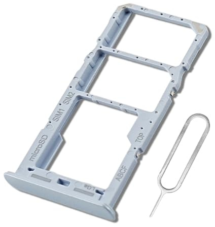 Eonpam Tiroir Carte SIM pour (Samsung Galaxy A23 5G) Support Qualité d'origine Remplacement Plateau Memory SD Slot Carte SIM avec Aiguille SIM(Bleu)