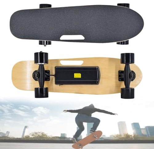 VzxCrue MonopatíN EléCtrico, Longboard EléCtrico para Desplazamientos Urbanos, Velocidad MáXima De 35 Km/H, Monopatines EléCtricos para Principiantes Y Adolescentes SideLift-A1