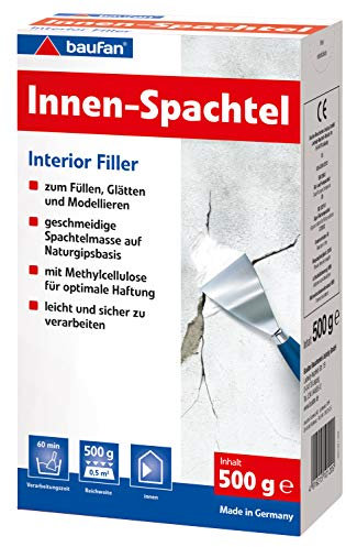Baufan Innen Spachtel, auf Naturgipsbasis, 500 g