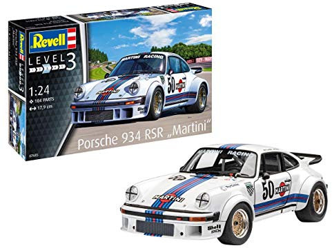 Revell 07685 Porsche 934 RSR Martini 1:24 Scale Unbuilt/Unpainted Plastic Model Kit