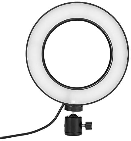 Einstellbares 6-Zoll-LED-Ringfülllicht Multifunktions-Ringform-Fotobeleuchtung Weiches Licht-Fotolicht für Live-Video-Selfie-Beleuchtungs-Make-up