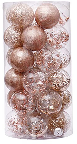 Bodhi2000 Weihnachtskugel-Set, transparent, 30 Stück