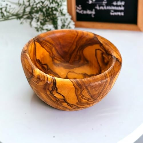 OLIVEART Cuenco pequeño de madera de olivo de 8 cm (8 cm)