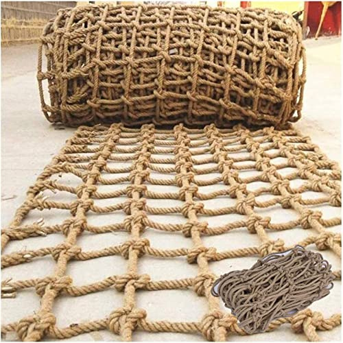ZARBAILRE Balkon Schutznetz Katzen 0.5×5m, Sicherheitsnetz Balkon Katzen, Seil Dick 6mm, Maschenweite 8cm Multifunktion Netzseil für Kinder, Haustiere, Treppen Balkon Geländer