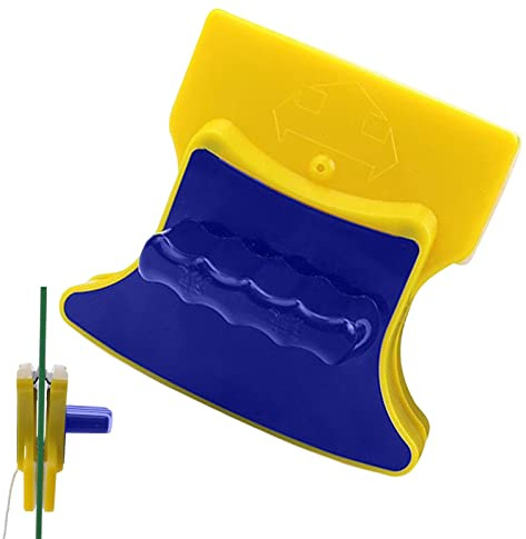 Kasmole Limpiador de Vidrio de Doble Cara | Limpiaparabrisas de Doble acristalamiento para Ventanas | Limpiador de Ventanas Exterior, Limpiador de Ventanas magnéticas con Cuerda de 1,5 para Limpieza
