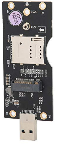 SUNGOOYUE Scheda Montante Adattatore da M.2 a USB 3.0 con Slot per Scheda SIM, Supporto Tipo 3042 3052 NGFF (M.2) Scheda Chiave B per Scheda 2G 3G 4G WiMAX LTE M.2