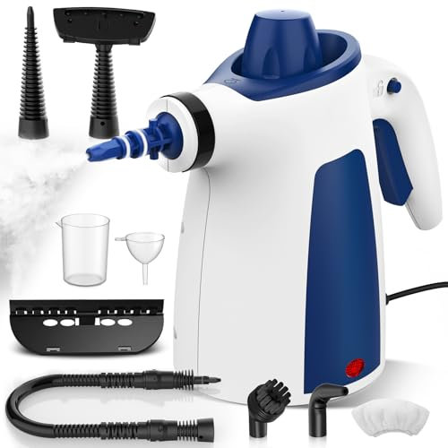Hand Held Steam Cleaner, Portable Steam Cleaners, Steam Cleaner Handheld, Comes with 12-Piece Accessories for Multi-Surface Stain Removal, Perfect for Stain Removal, Car, Sofa, Floor, Bathroom, Window