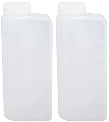 2Pcs 600Ml 2 Stroke Petrol Mixing Bottle,Professional Oil Mixing Bottle Container for Garden Chainsaws Strimmer, Ironworking Machines