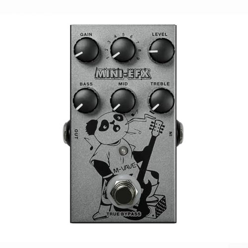 Besttoolifes For M-VAVE Electric Guitar Effects Pedal, 9-Tone Selection, Warm Natural Bright Tones, Three-Band EQ Adjuster, Versatile Connectivity