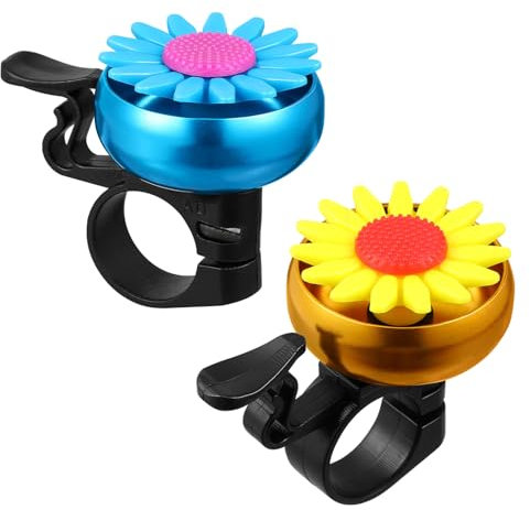 Toddmomy 1 Campanello Per Bici Per Adulti E Bambini: Simpatico Campanello Per Bicicletta A Forma Di Fiore Facile Da Installare Sul Manubrio Per Montagna Pendolari