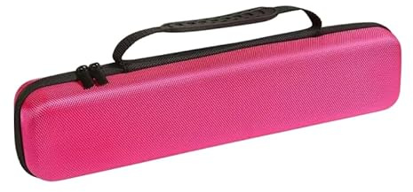MUCKLILY Étui Rigide Portable pour Lisseur Et Fer À Friser 14X3X3 Pouces Sac De Rangement Résistant À La Chaleur Organisateur D'Accessoires De Cheveux pour Voyage Et Usage Quotidien