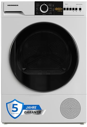 HEINNER HHPD‑V9T1CHA++ – Warmtepompdroger 9 kg, Energieklasse A++, 15 programma’s, LED-display – Stil & energiezuinig – 5 jaar garantie (Weiß, 10 KG)