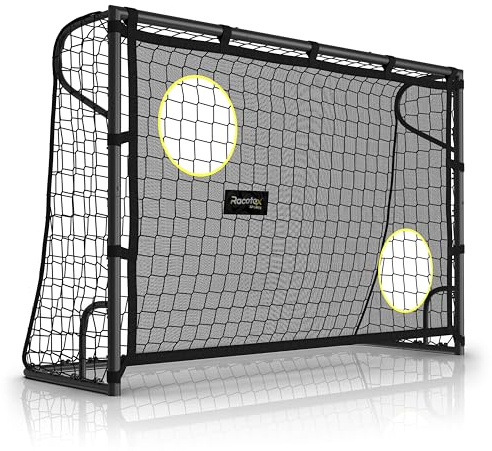 Porte da calcio Racetex per bambini da giardino [CON PARETE DI TIRO] – Porta da calcio per bambini robusta e adatta anche agli adulti