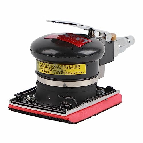 Levigatrice Pneumatica Manuale, Levigatrice a Mano con Regolatore Integrato, Leggera e Compatta - Alta Velocità Fino a 10.000 Giri, Design Ergonomico, Ideale per Legno e Metallo