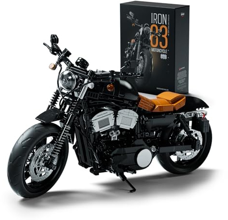 Nifeliz IRON 83 Moto Set Di Costruzioni, Kit Assemblaggio Moto per Adulti, Decorazione per la casa o l'ufficio, Idea di Regalo per Uomo, Donna, Lui o Lei (827 Pezzi, NF10342)