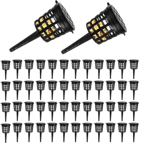 Porta fertilizzante per orchidee - Cestino nutriente con coperchio, 50 pezzi Porta fertilizzante a rilascio lento, Protegge le radici prevenendo l'interferenza degli animali, Supporta la salute delle