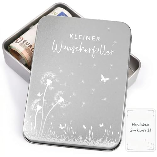 COMOOKA Wunscherfüller Geldgeschenke Verpackung Geburtstag Geschenkbox Pusteblumen Schachtel Glücksbringer für Reisen Hochzeit Weihnachten Lustige Geschenke für Männer Frauen Freundin