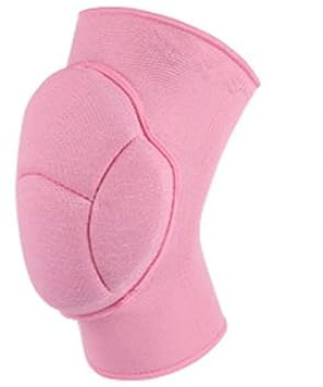 Sportkniebandage 1 Stück elastische Knieschützer mit Sportkompression, verdickte aus Schwamm, Unterstützung for Tanztraining, Laufen, Yoga-Fitness für Basketball Tennis Yoga Gartenarbeit(Pink,M)