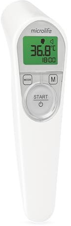 Microlife - Thermomètre Frontal Sans Contact NC 200 - Validé Cliniquement, Guidage Lumineux, Mesure Automatique, Alarme de Fièvre, 3 Modes (Corps/Objet/Ambiant), Haute précision, Garantie 5 ans
