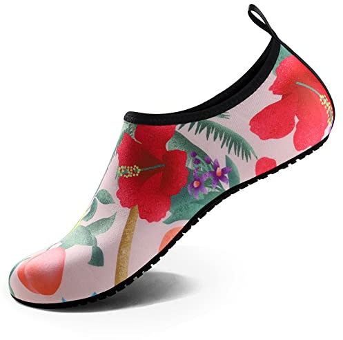 Water Shoes for Women Men Quick-Dry Aqua Socks Swim Beach Barefoot Yoga Exercise Wear Sport Accessories Pool Camping Must Haves Adult Youth Size 7-8Women/6-7Men