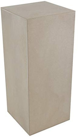 Paintersisters Sockel unlackiert MDF, Gr. 3XL - (30x30x70 cm) allseitig geschlossen, akkurat verarbeitet, Podest für Objekte und Kunst, Deko, Pflanzensäule, Schaufenster