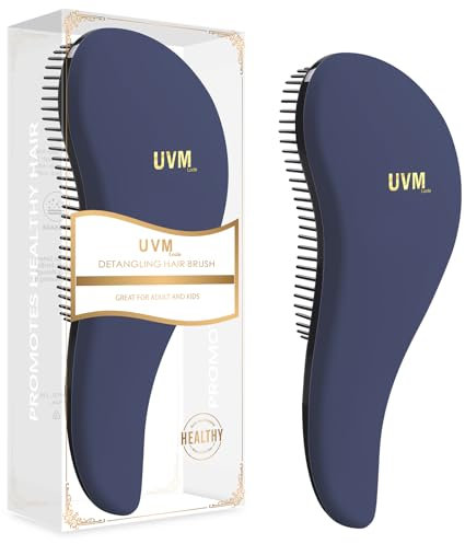 Detangling Brush for all types hair, Detangle Hair Brush for Curly Hair, Straight, Dry & Wet Hair - Detangling Hair Brush for Kids, Women, & Toddlers (BLUE)