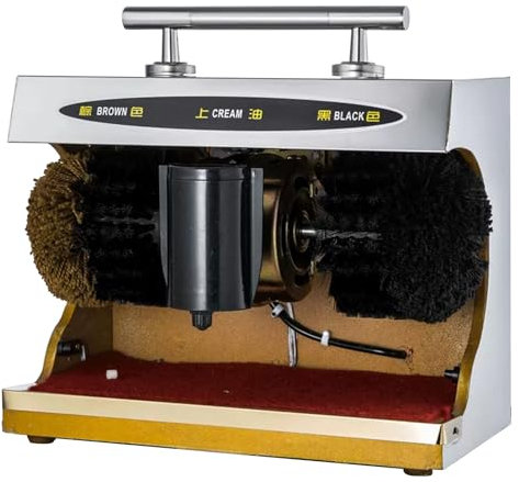 Miuxe Limpiabotas Eléctrica Máquina Limpiabotas Automática Máquina Pulidora De Zapatos Máquina Automática De Limpieza De Zapatos por Inducción Horizontal