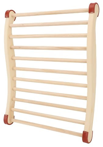 ARTOCT Sauna Backrest Sauna Accessories Wooden Anti Slip Comfortable S Shape Design Sauna Chair Back