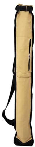 HJHUUA [Beige/Nero] Borsa per Spada,Borsa per Spada in Tela di Cotone,può Contenere 1 Spada,Zaino Portatile,Borsa Multifunzione per bokken,Katana,Spada da Samurai,Spada Lunga,Spada Tai Chi