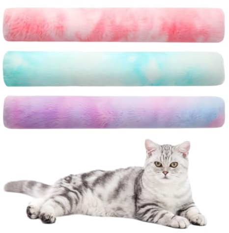 Pack of 3 Catnip Cushions, Catnip Toy, Valerian Cushion for Cats, Cat Cushion Valerian, Cat Cushion Mint, Cat Toy with Catnip, Cats Valerian Cushion, Pillow (Green, Pink, Colour)