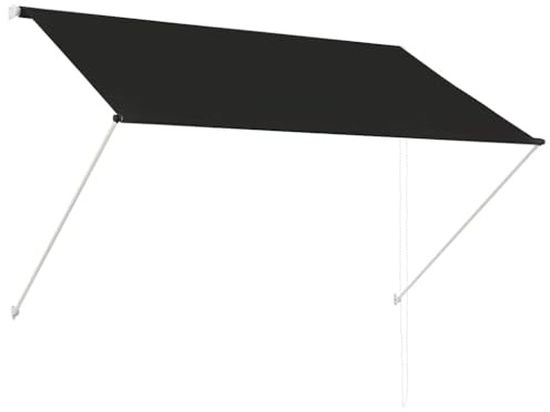Store Exterieur, Auvent de Terrasse, Store banne Manuel auvent rétractable Inclinaison réglable Protection UV, 200x150 cm Anthracite