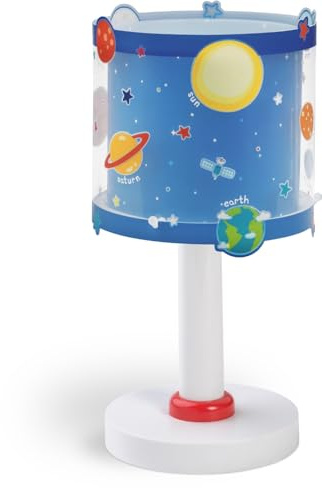 Dalber Lámpara Infantil de Mesilla Planets Sistema Solar 41341N G4 | Lámpara infantil de mesa o mesita; planetas; G4 4W LED - Bombilla incluida; Luz Quitamiedos