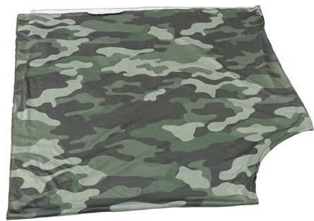 Toyvian Couverture D'allaitement Camouflage en Coton pour Bébé, Foulard D'allaitement Respirant et Absorbant, Châle Doux pour Poussette, Extérieur, Voyage, Promenade,