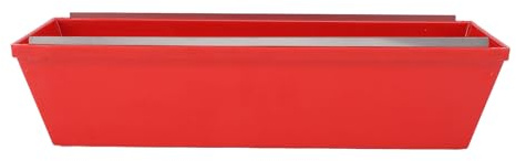 14 Inch High Strength ABS Plastic Drywall Mud Pan Plastering Mud Tray for Mixing Cement Mortar Putty Paint Red