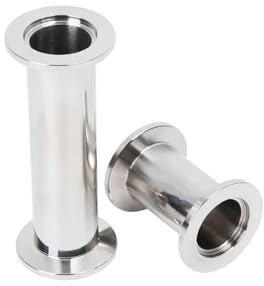 1pc KF50 Vacuum Straight Pipe 304 Stainless Steel Flange Quick Match Fixture Straight Pipe Fittings 50mm Length