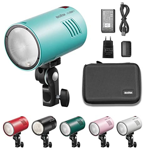 Godox AD100Pro Pocket Studio Portrait Flash Light Photographie Lampe Écran OLED 5800K 1/8000s Sync TTL/Multi/M Flash Intégré 2.4G Wireless X System 5 Groupes 32 Canaux avec Batterie 2600mAh