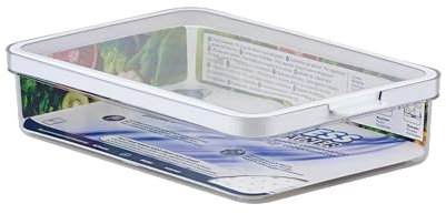 CARE + PROTECT Contenitore per alimenti intelligente, l’organizer per frigorifero, ottimamente impilabile, protegge gli alimenti dall'umidità e mantiene il cibo fresco più a lungo, 2.6 L