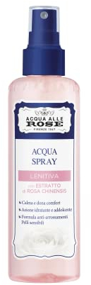 Acqua alle Rose, Acqua Spray Viso Lenitiva, Ottima per Pelli Sensibili, Rinfresca e Lenisce la Pelle, con Estratto di Rosa Chinensis, 200 ml